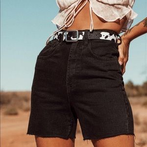 Princess polly black jean shorts